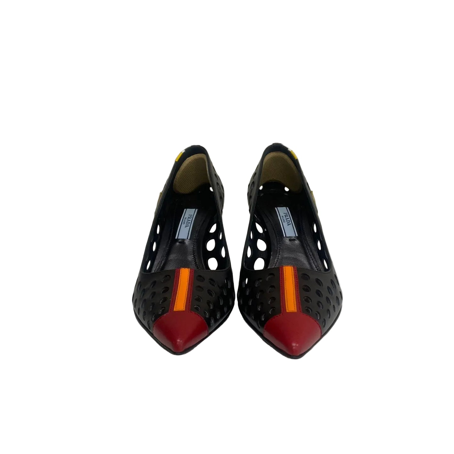 Scarpin Prada Preto Detalhe Seta Tam 34 Br
