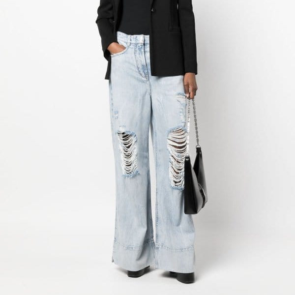 Calça Givenchy Jeans Rasgada Tam 38 Br
