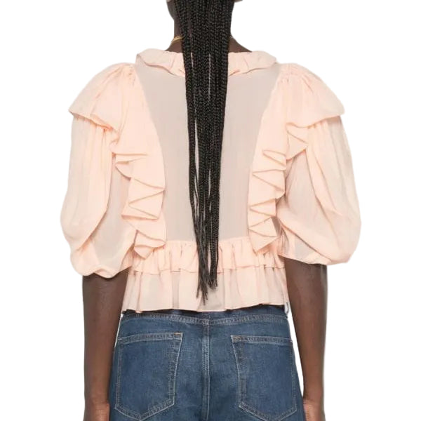 Blusa Chloé Rosa Pêssego Tam 34 BR