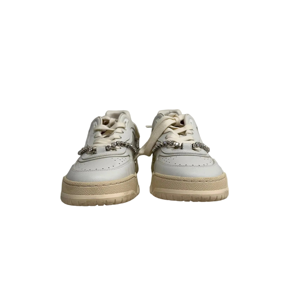 Tenis Gucci Branco Com Strass Tam 38 Br