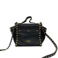 Bolsa Valentino Rockstud Double Handle Tote Preta