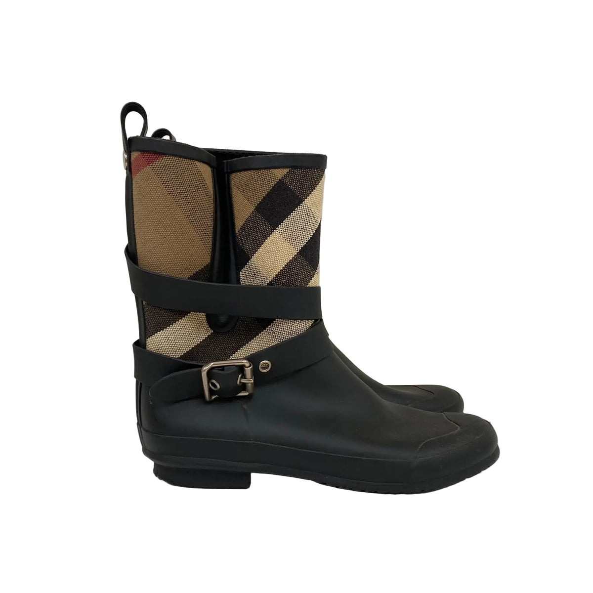 Galocha Burberry Listrada Borrecha Tam 37 BR