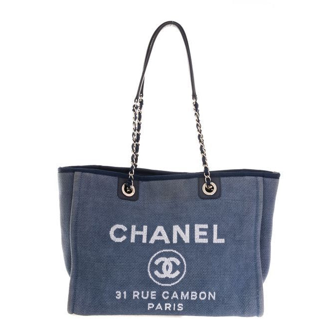 Bolsa Chanel Deauville Jeans Azul