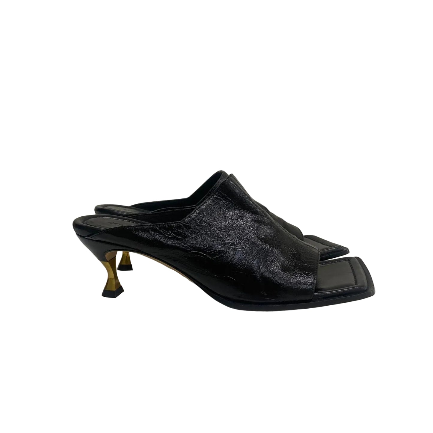 Mule Bottega Veneta Preto Salto Tam 34 Br