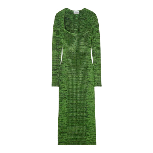 Vestido Ganni Verde e Preto Tam M BR
