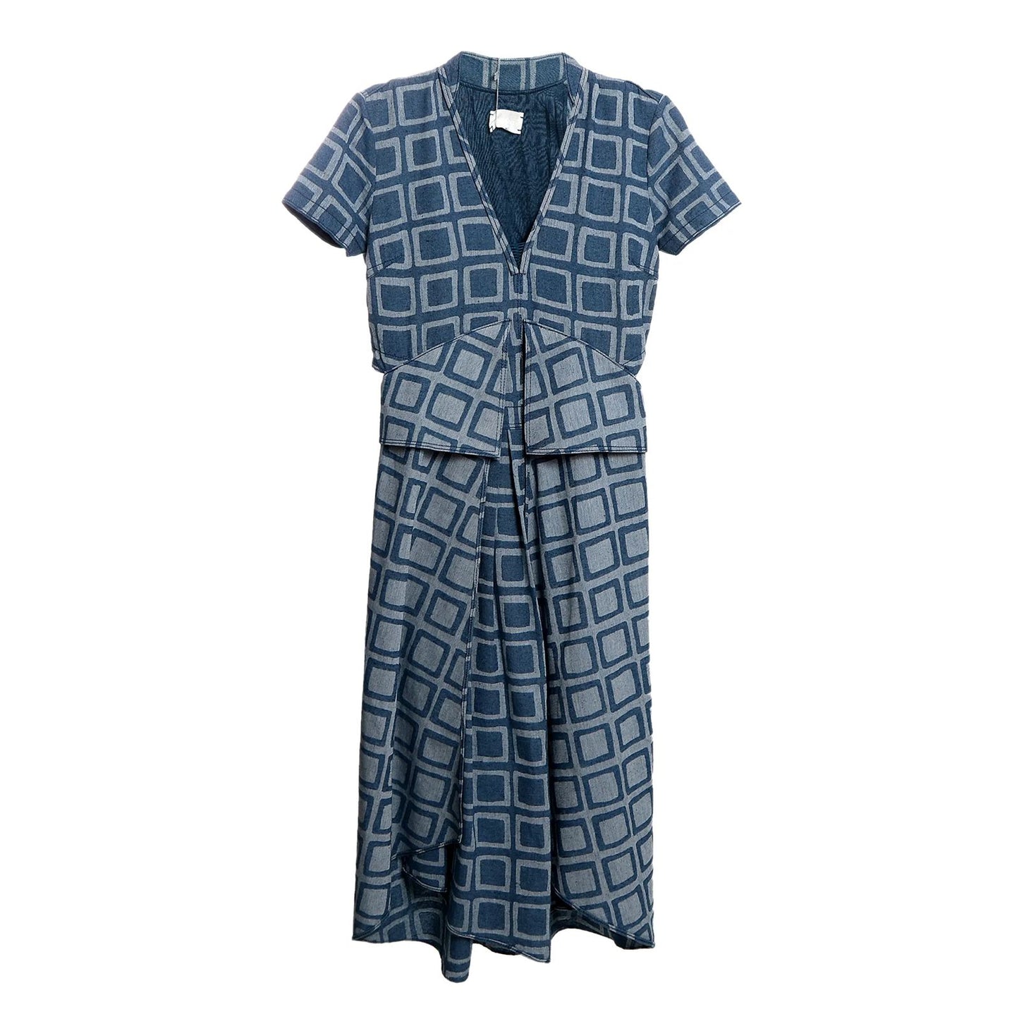 Vestido De Goeye Estampa Azul TAm 34 Br