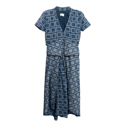 Vestido De Goeye Estampa Azul TAm 34 Br