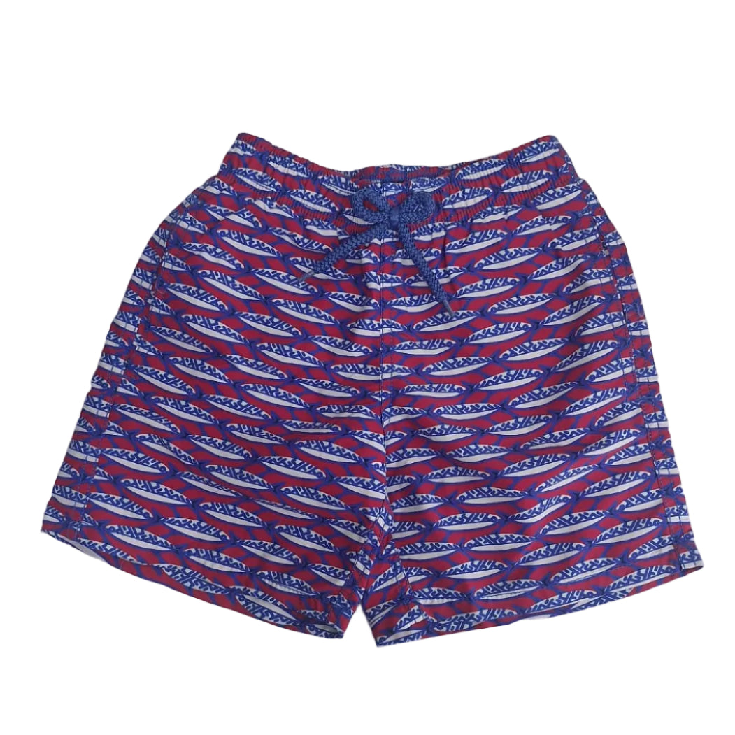Bermuda Vilebrequin Peixe Azul Infantil Tam 8 Anos Br