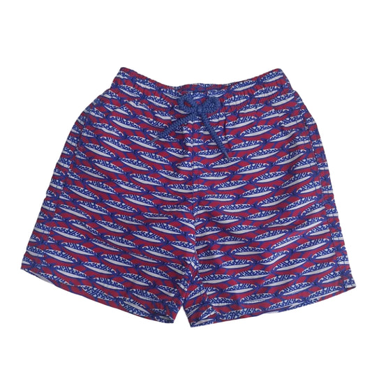 Bermuda Vilebrequin Peixe Azul Infantil Tam 8 Anos Br