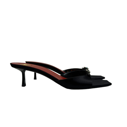 Mule Saint Laurent Preto Strass Tam 38,5 Br