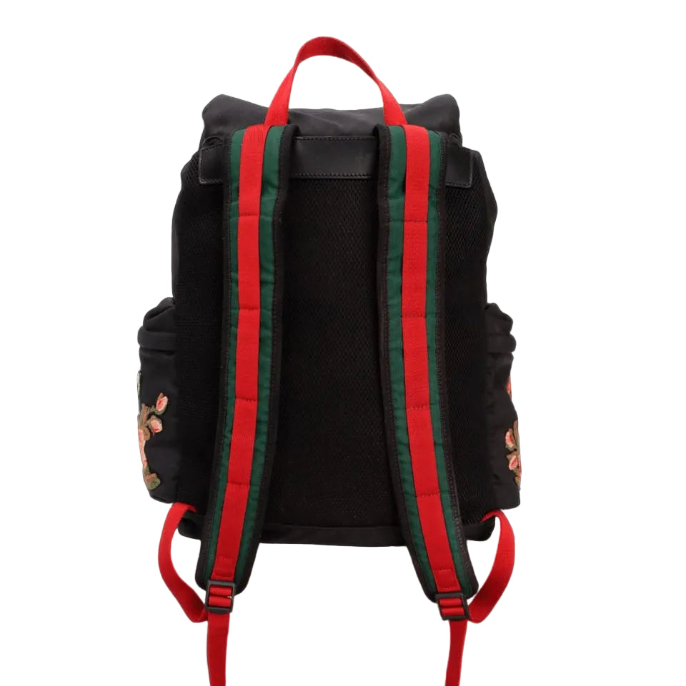 Mochila Gucci L aveugle Par Amour Tachpack Preta Grande
