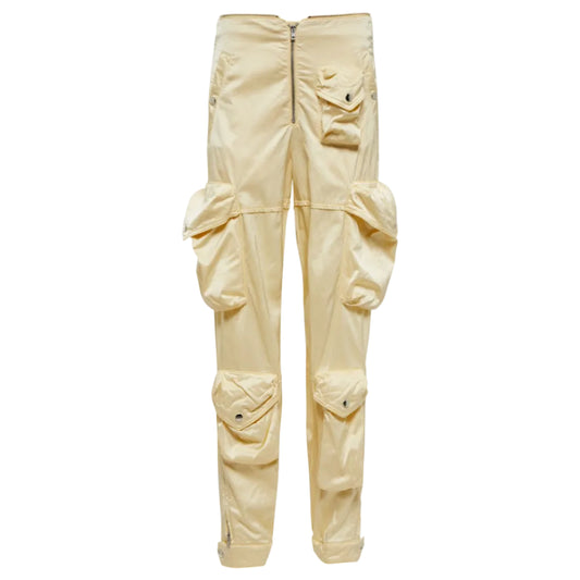 Calça Acne Studios Amarelo Manteiga Cargo Tam PP BR