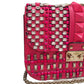 Bolsa Valentino Glamlock Rosa Pedraria