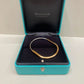 Pulseira Tiffany Lock Ouro Amarelo e Branco