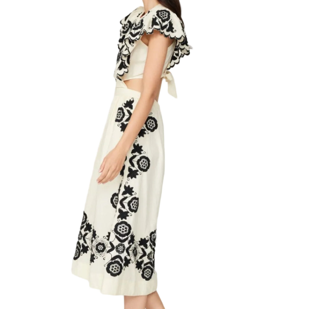 Vestido Sea New York Off White Bordado Tam P BR