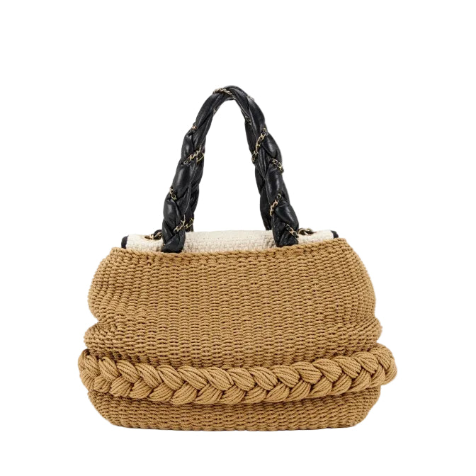 Bolsa Chanel Coco Country Tote Raffia