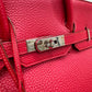 Bolsa Hermes Birkin Vermelha Palladium 35