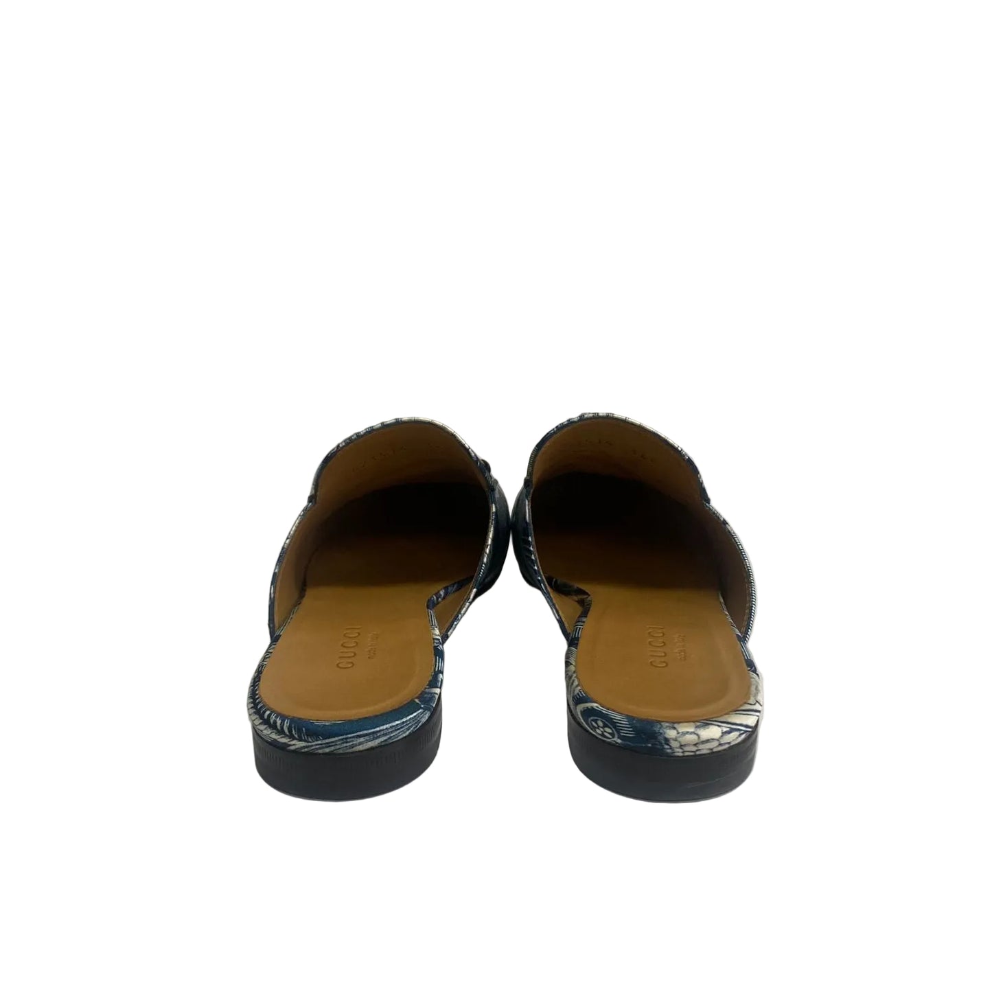 Mule Gucci Estampado Azul Tam 34,5 Br