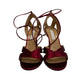 Sandalia Aquazzura Vinho Tam 38,5 Br