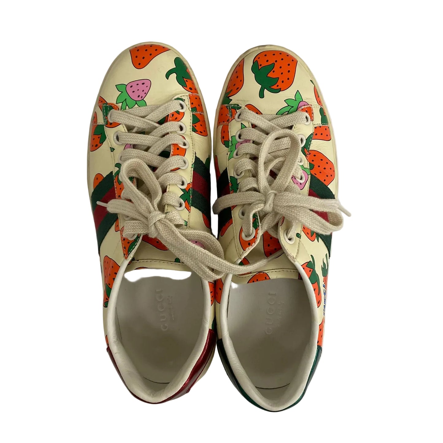 Tenis Gucci Estampa Morangos Tam 33,5 Br