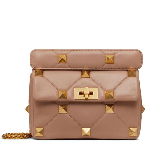 Bolsa Valentino Garavani Roman Stud Nude