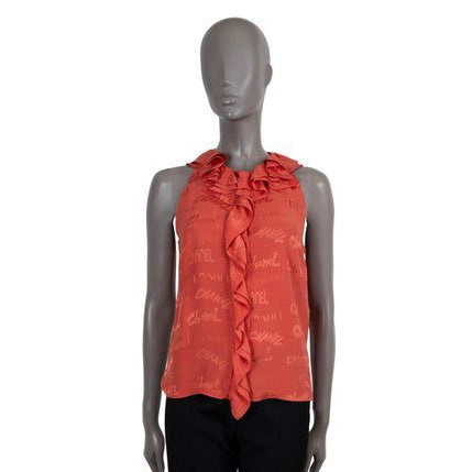 Blusa Chanel Laranja Tam 38 BR