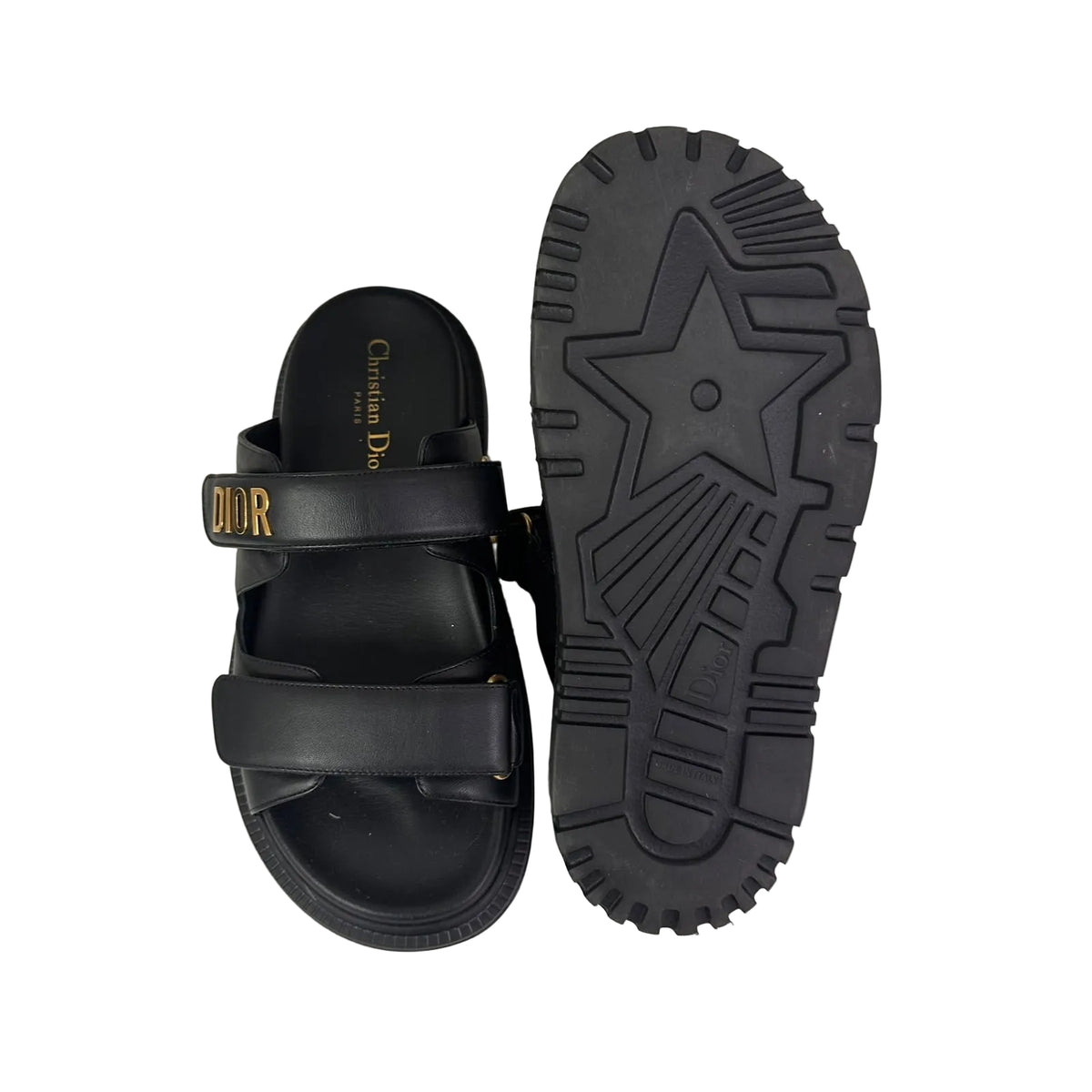 Papete Dior Dioract Preta Tam 36 BR
