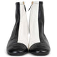Bota Chanel Preta e Branca Tam 38,5 BR