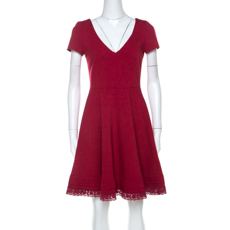 Vestido Red Valentino Curto Vermelho Tam P Br