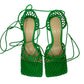 Sandália Bottega Veneta Verde Rede Tam 34 BR