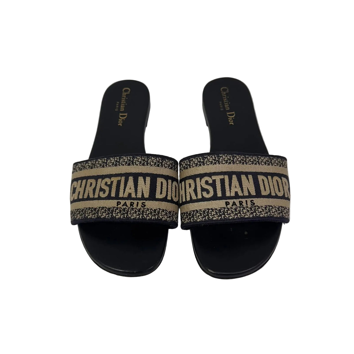 Rasteira Dior Dway Slide Preta Tam 37 BR