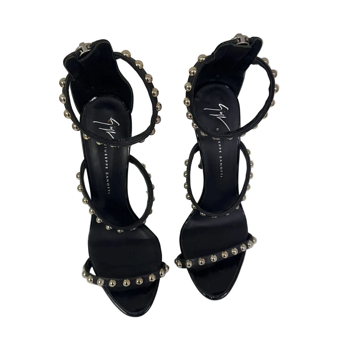 Sandália Giuseppe Zanotti Borchie Preta Tam 36 BR