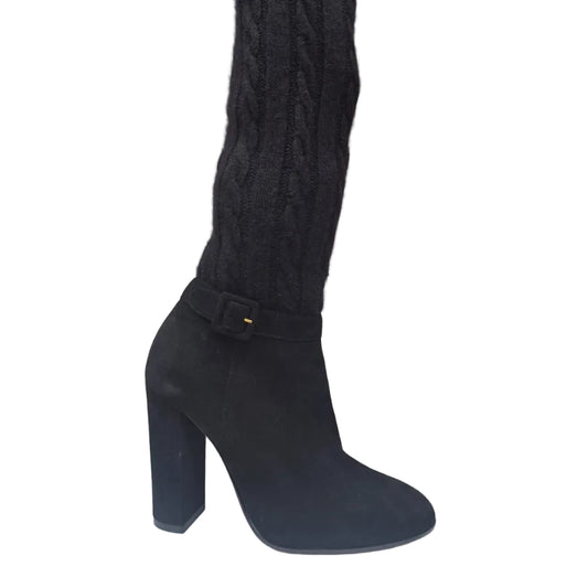 Bota Aquazzura Cano Longo Preta Tam 35 Br