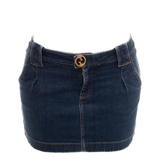 Saia Gucci Jeans Azul Tam 38 BR