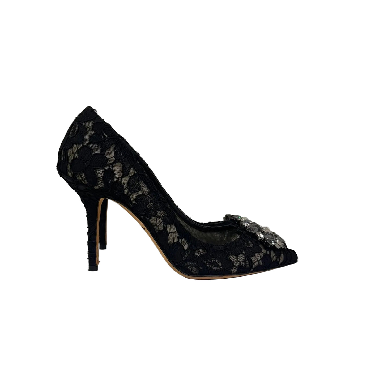 Scarpin Dolce&Gabbana Renda Preto Tam 37 BR