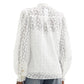 Blusa Gucci Branco Babados Tam 36 Br