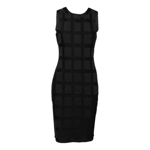 Vestido Chanel Tons de Preto Tam 38 BR