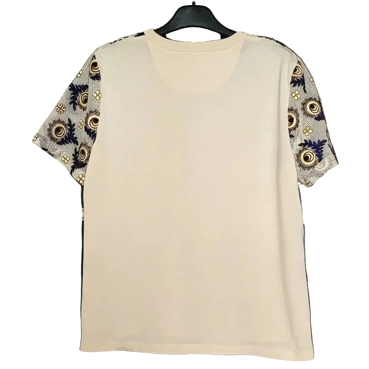 Camiseta Tory Burch Bege Estampada Tam M Br