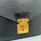 Bolsa Louis Vuitton Black Epi Leather Monceau Bag
