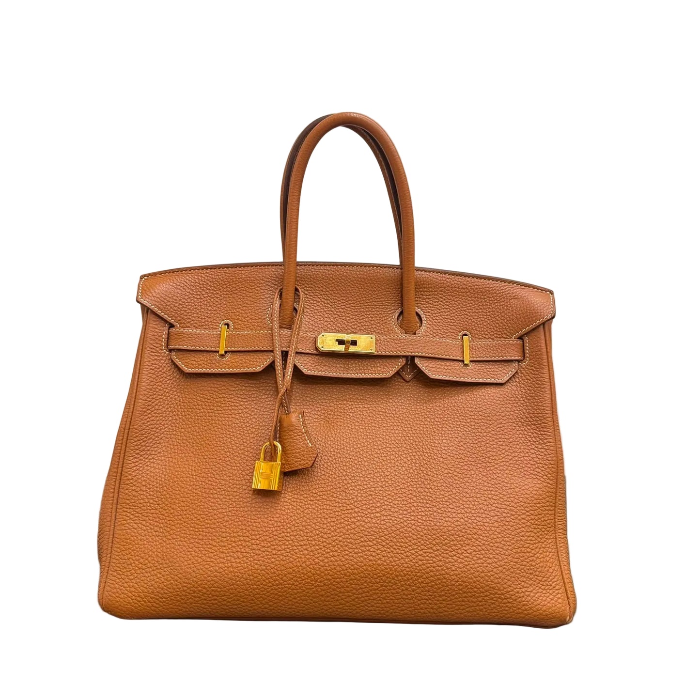 Bolsa Hermes Birkin Gold Ferragem Gold 35