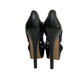 Sandalia Fendi Azul e Preto Tam 38 Br