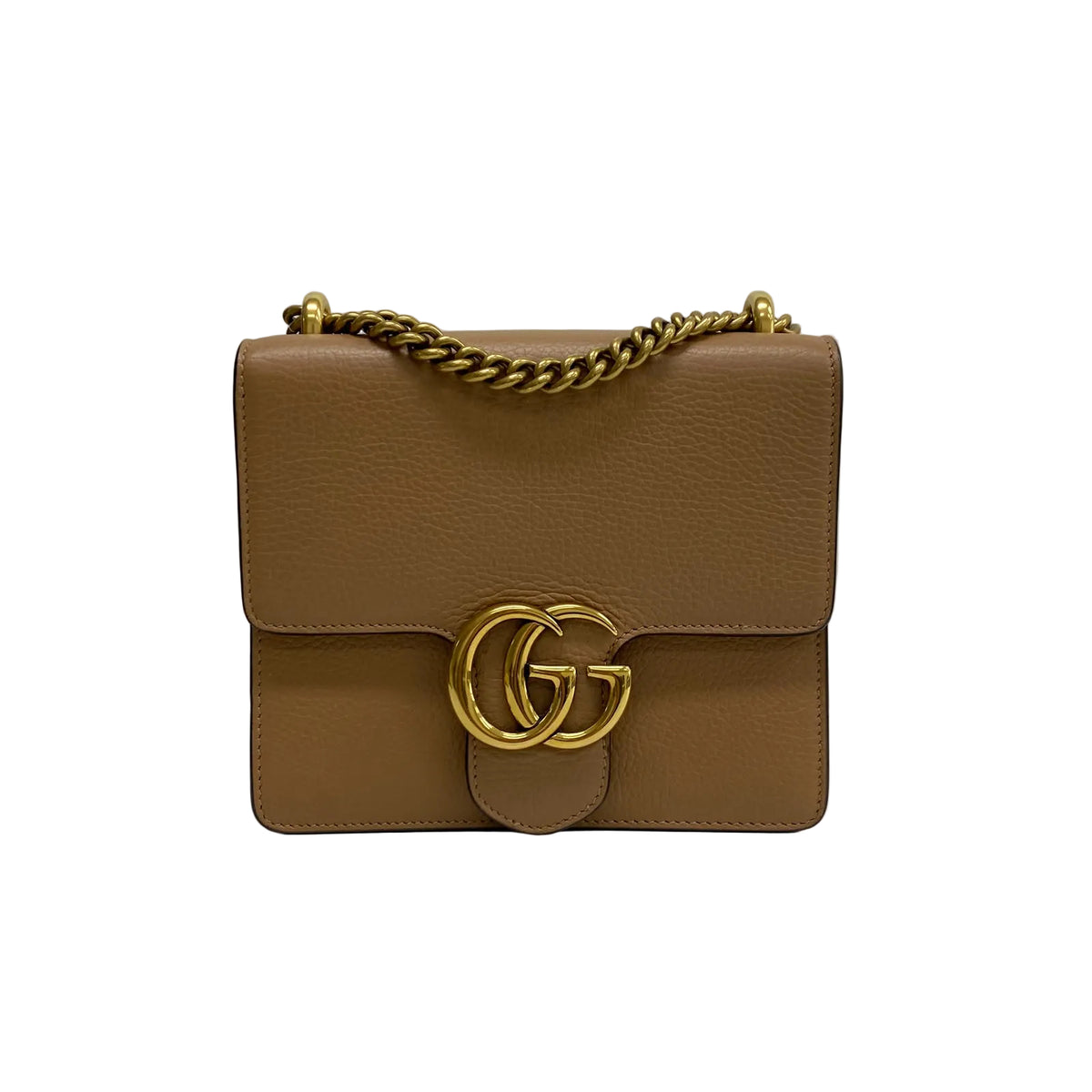 Bolsa Gucci GG Bege Ferragem Dourada
