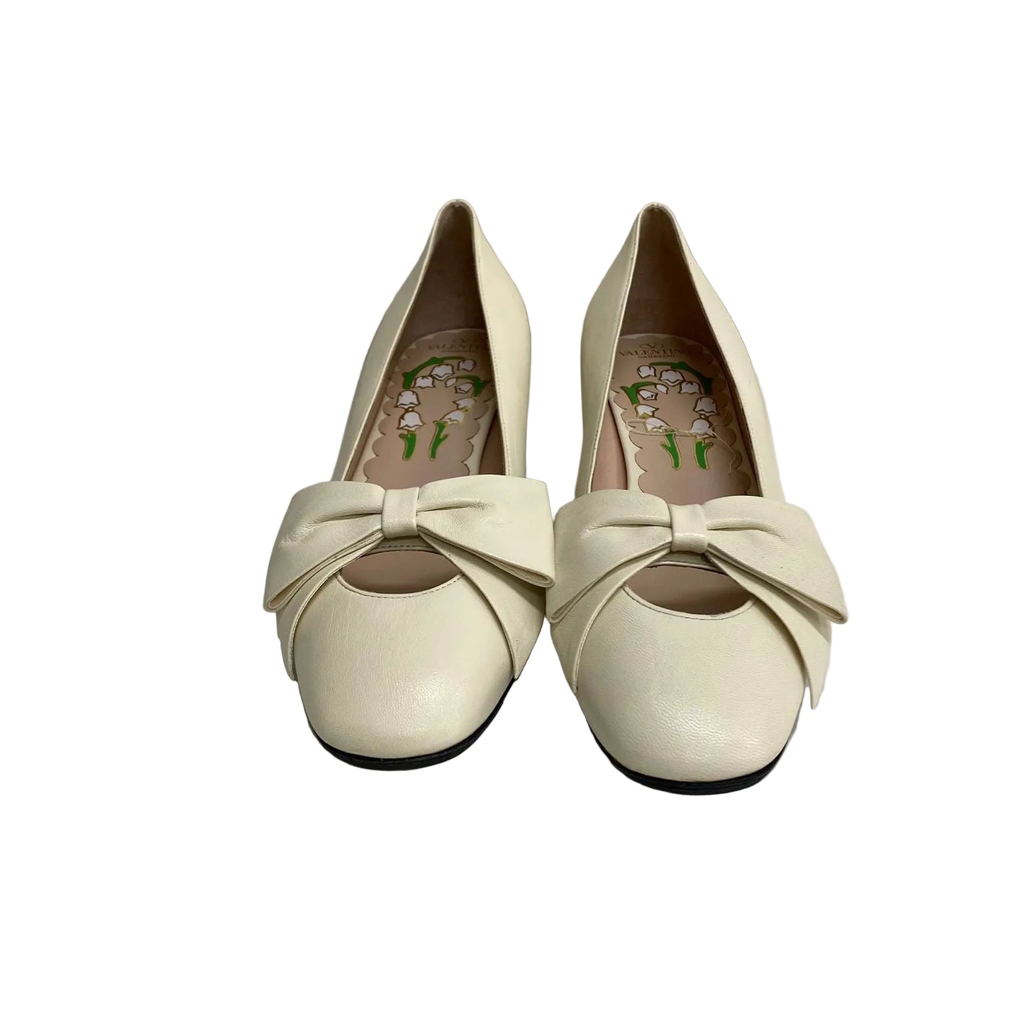 Sapato Valentino Couro Branco Tam 36,5 Br