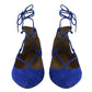 Sapatilha Aquazzura Christy Flats Azul Tam 36,5 BR