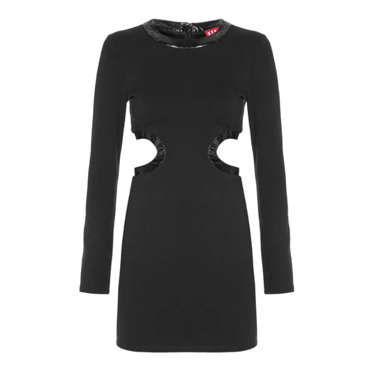 Vestido Staud Manga Longa Preto Tam M BR