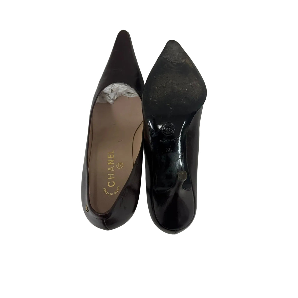 Scarpin Chanel Bordô Tam 37 BR