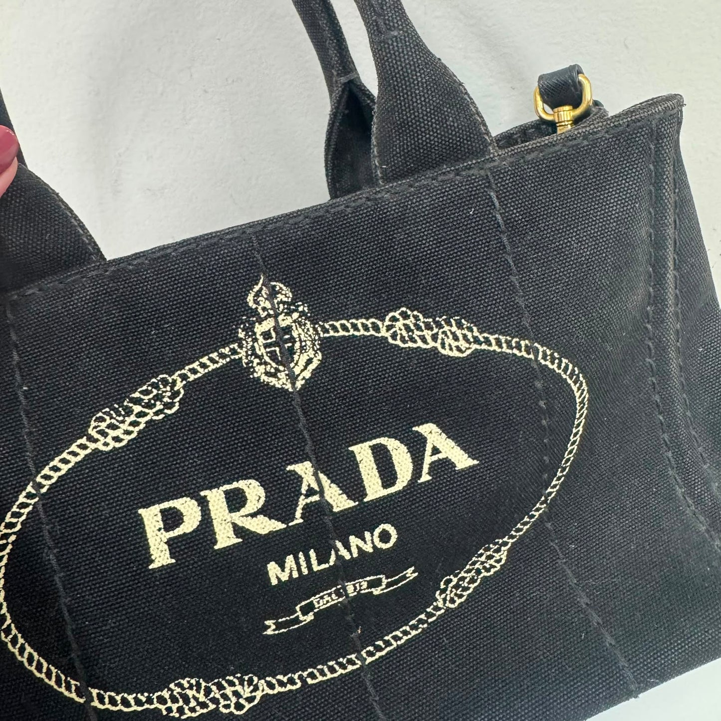 Bolsa Prada Canapa Preta