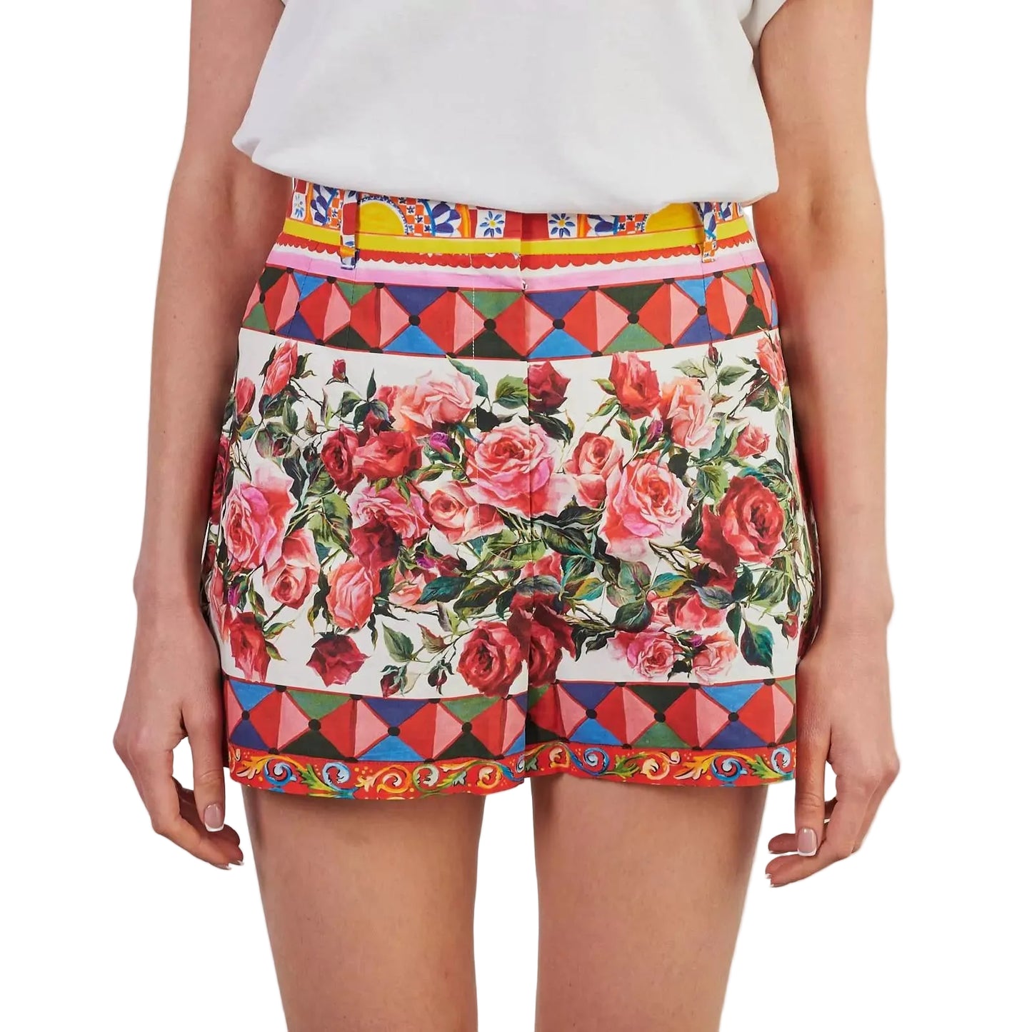 Shorts Dolce&Gabbana Colorido Tam 34 Br