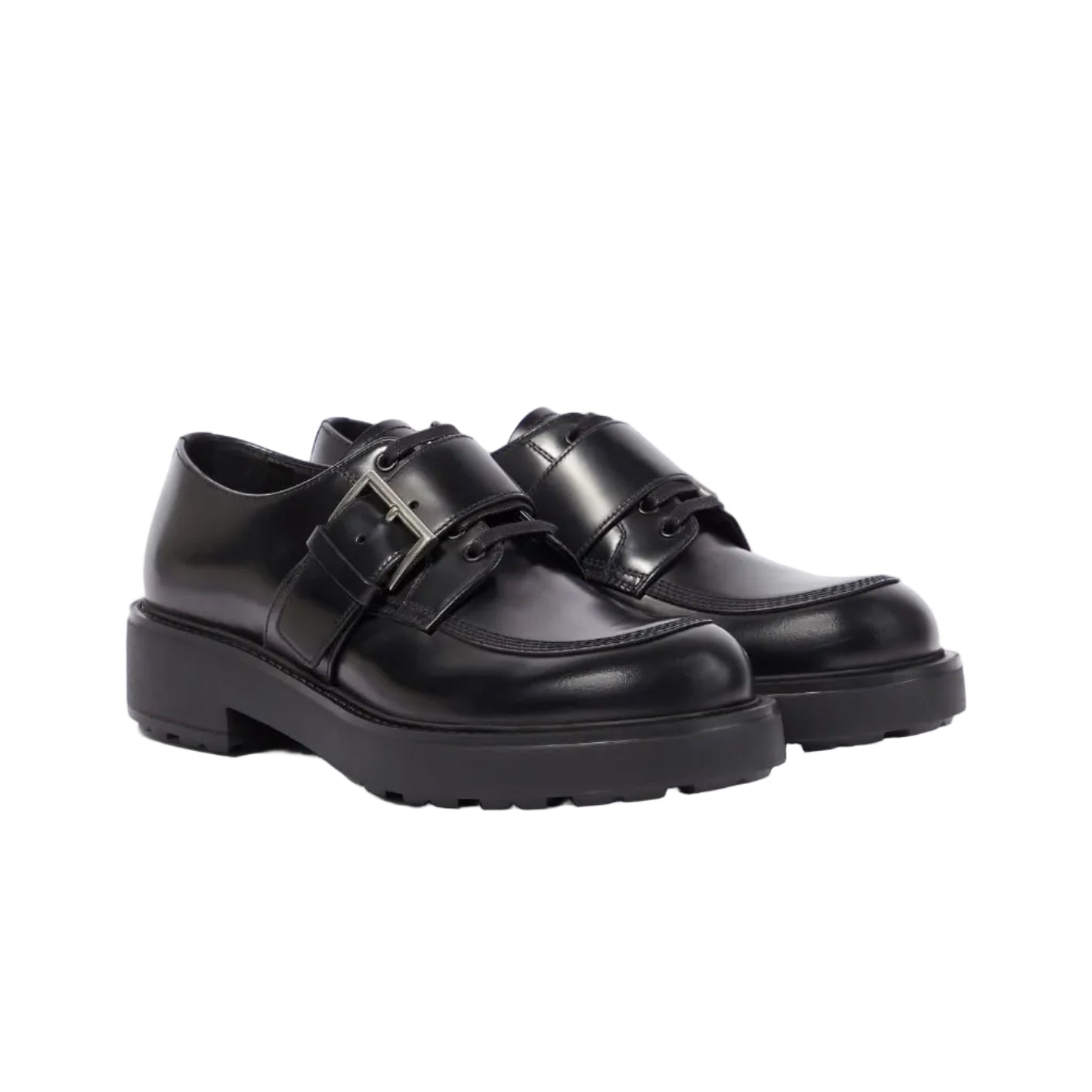 Mocassim Prada Preto Couro Tam 39 Br