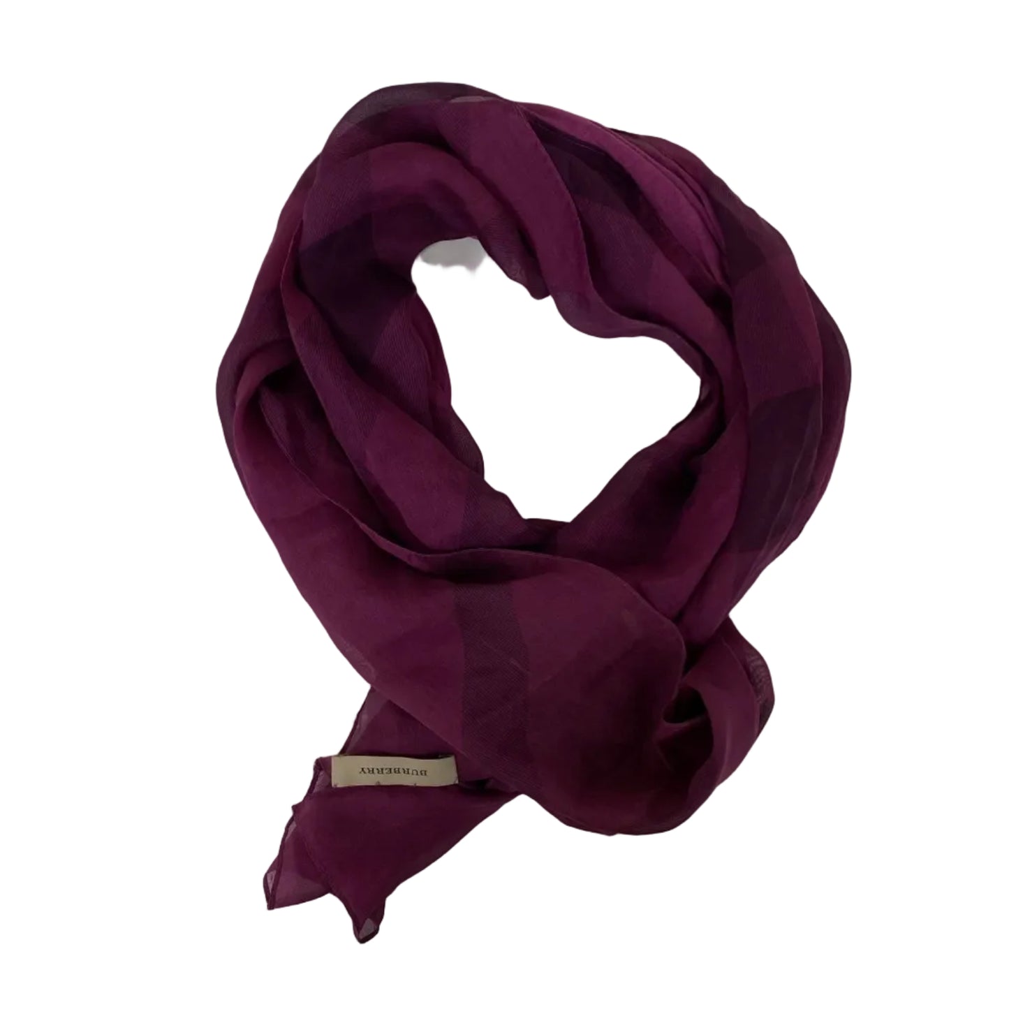 Lenço Burberry Estampado Roxo